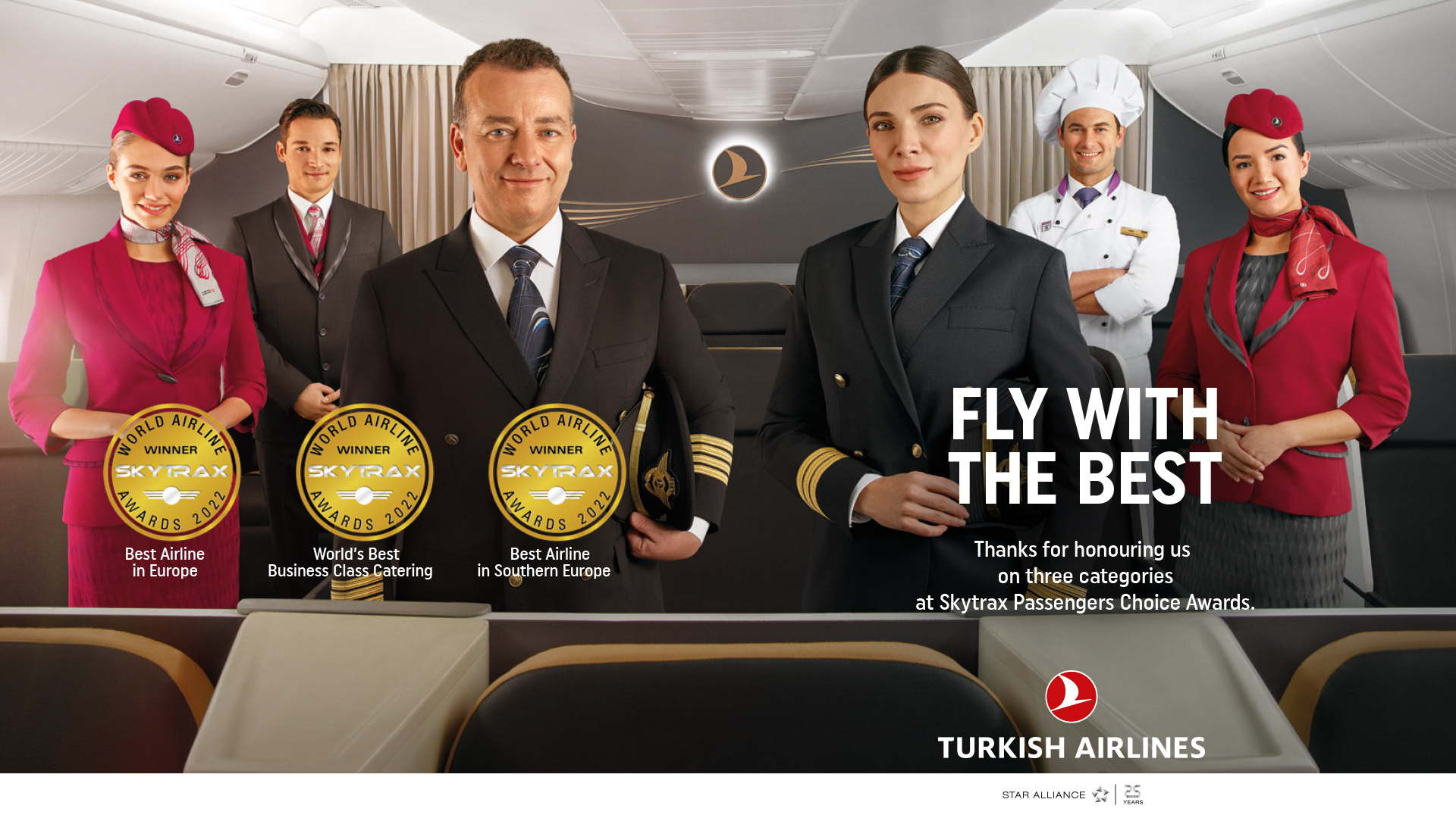 “Turkish Airlines”-იბრიტანულმა საკონსულტაციო სააგენტო “Skytrax”-მა ევროპაში საუკეთესო ავიაკომპანიად აღიარა